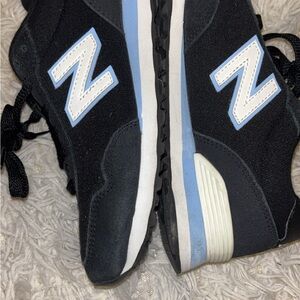 New Balance Black and Light Blue Sneakers